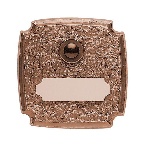 Klingel Klingelplatte 4600-S mit Klingeltaster in Bronze